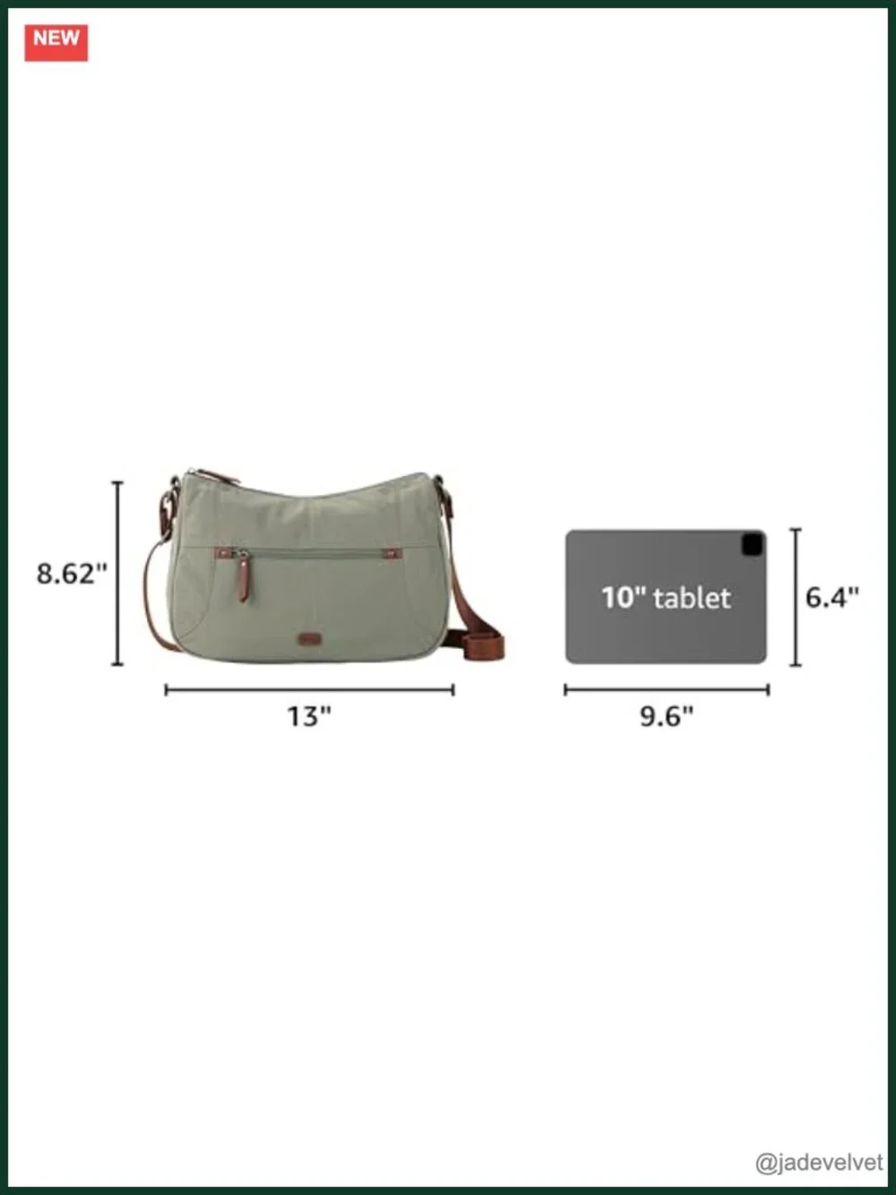 Eco Twill Hobo Crossbody with Recycled Repreve Lining